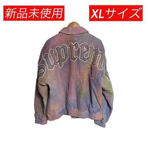 ★希少サイズ★ Supreme Pebbled Leather Varsity Jacket シュプリーム ペブルレザー バーシティジャケット 革ジャン ライダース XLサイズ