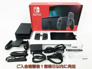 【1円】任天堂 新モデル Nintendo Switch 本体 セット グレー ニンテンドースイッチ 動作確認済 新型 EC22-464jy/G4