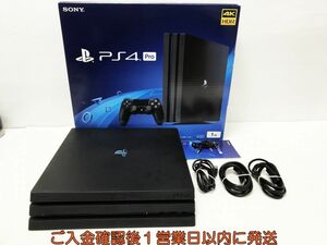 【1円】PS4 Pro 本体 セット 1TB ブラック SONY PlayStation4 CUH-7200B 初期化/動作確認済 プレステ4プロ G04-352yk/G4