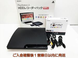 【1円】PS3 本体/箱 セット CECH-3000B ブラック 320GB トルネ付き ゲーム機本体 SONY 初期化/動作確認済み K07-341ym/G4