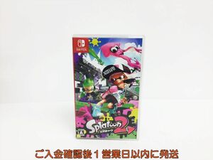 【1円】Switch Splatoon 2 (スプラトゥーン2) ゲームソフト 状態良好 1A0020-925sy/G1