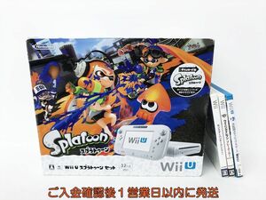 【1円】任天堂 WiiU 本体 スプラトゥーンセット 32GB ホワイト 周辺機器 ソフト まとめ売り 初期化済 未検品ジャンク DC04-056jy/G4