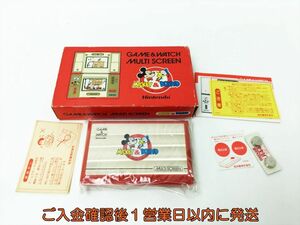 未使用品? 任天堂 GAME＆WATCH MULTI SCREEN ミッキー＆ドナルド 本体 ゲームウォッチ H04-175rm/F3