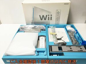 【1円】任天堂 ニンテンドー Wii 本体 セット 白 ホワイト リモコン ヌンチャク 周辺機器 動作確認済み G08-293ek/G4