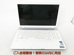 【1円】NEC LS150/F 15.6型ノートPC 本体のみ 未検品ジャンク 構成不明 Celeron? メモリ1枚 ストレージなし DC10-311jy/G4