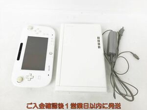 【1円】任天堂 WiiU 本体/ゲームパッド/パッド用ACアダプター セット 32GB ホワイト 未検品ジャンク Wii U DC07-848jy/G4