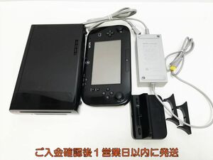 【1円】任天堂 WiiU 本体 セット 32GB ブラック ニンテンドーWii U 初期化/動作確認済み G04-376ym/G4