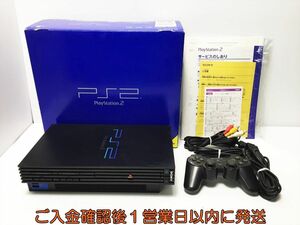 【1円】PS2 本体/箱/コントローラー セット ブラック SONY PlayStation2 SCPH-50000 プレステ2 PS2 未検品ジャンク K07-335ek/G4