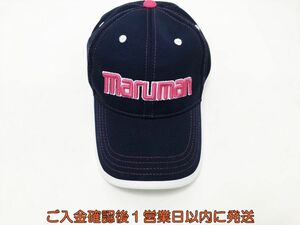【1円】ゴルフ maruman マルマン 帽子 ネイビー×ピンク フリーサイズ キャップ ゴルフウェア K02-052tm/F3