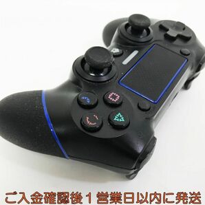 【1円】PS4 社外製 ワイヤレスコントローラー ブラック/ブルー 未検品ジャンク SONY PlayStation4 プレステ4 H05-317kk/F3の画像4