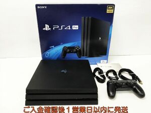 【1円】PS4 Pro 本体/箱 セット 2TB ブラック SONY PlayStation4 CUH-7200C 初期化/動作確認済 タバコ臭 H06-002yk/G4