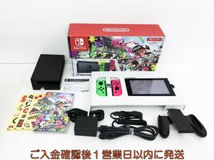 【1円】任天堂 Nintendo Switch 本体 スプラトゥーン2 セット セット 初期化/動作確認済 スイッチ ソフトあり H07-614kk/G4