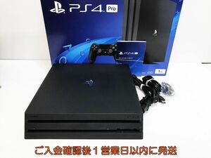 【1円】PS4 Pro 本体/箱 セット CUH-7100B ブラック 1TB ゲーム機本体 SONY 初期化/動作確認済み M06-257ym/G4