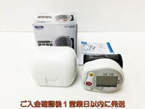 【1円】TANITA 手首用 血圧計 本体/ケース セット ホワイト BP-E12 タニタ 動作確認済 H01-580rm/F3