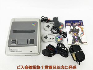 【1円】任天堂 スーパーファミコン 本体 セット 未検品ジャンク スーファミ SFC レトロゲーム機 DC08-419jy/G4