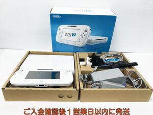 【1円】任天堂 WiiU 本体 ベーシックセット 8GB ホワイト ニンテンドーWii U 未検品ジャンク H05-606yk/G4
