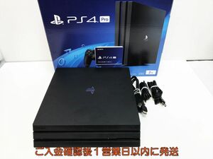 【1円】PS4 Pro 本体/箱 セット CUH-7200C ブラック 2TB ゲーム機本体 SONY 初期化/動作確認済み M05-1018ym/G4