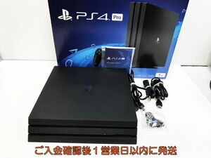 【1円】PS4 Pro 本体/箱 セット CUH-7100B ブラック 1TB ゲーム機本体 SONY 初期化/動作確認済み M05-1014ym/G4