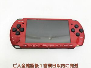 【1円】SONY PlayStation Portble PSP-3000 本体 レッド/ブラック 初期化/動作確認済 画面ヤケあり K07-353kk/F3