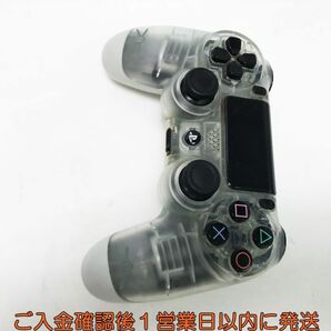 【1円】PS4 純正 ワイヤレスコントローラー DUALSHOCK4 クリスタル 未検品ジャンク 透明 プレステ4 K03-649yk/F3の画像2