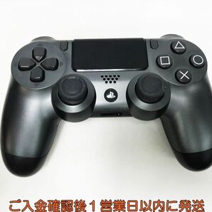 【1円】PS4 純正 ワイヤレスコントローラー DUALSHOCK4 スチールブラック 未検品ジャンク プレステ4 K03-645yk/F3の画像1