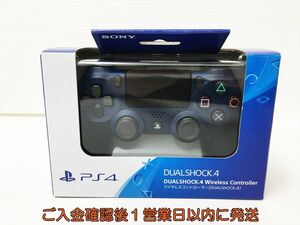 【1円】PS4 純正 ワイヤレスコントローラー DUALSHOCK4 ミッドナイトブルー SONY Playstation4 未検品ジャンク J06-726rm/F3