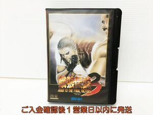 [1 jpy ] Neo * geo Fatal Fury 3 game soft box attaching not yet inspection goods Junk SNK NEOGEO cassette J06-744rm/F3