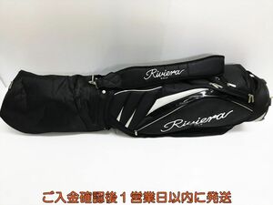 【1円】ゴルフ Riviera リビエラ キャディバッグ ブラック/ホワイト クラブケース Q01-140tm/F6