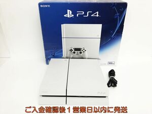 【1円】PS4 本体/箱 セット 500GB ホワイト SONY PlayStation4 CUH-1200A 初期化/動作確認済 FW9.60 K09-671os/G4