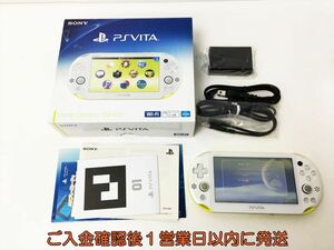 [1 иен ]PSVITA корпус комплект lime зеленый / белый SONY Playstation Vita PCH-2000 рабочее состояние подтверждено H04-283rm/F3