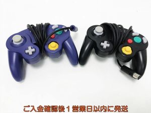 【1円】任天堂 ゲームキューブ GC コントローラー 2個セット ゲーム機周辺機器 まとめ売り 未検品ジャンク F09-748tm/F3