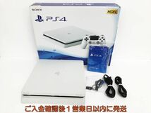 【1円】PS4 本体/箱 セット 500GB ホワイト SONY PlayStation4 CUH-2200A 初期化/動作確認済 プレステ4 G01-381sy/G4_画像1