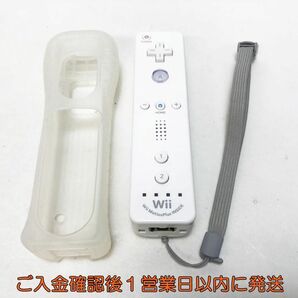 【1円】任天堂 ニンテンドー Wiiリモコンプラス ホワイト 白 ジャケット/ストラップ付き 動作確認済 WiiU J07-129yk/F3の画像1