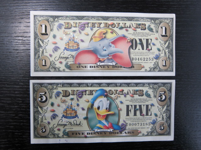 当店の記念日 レア Disney dollar ディズニーダラー ディズニーダラー