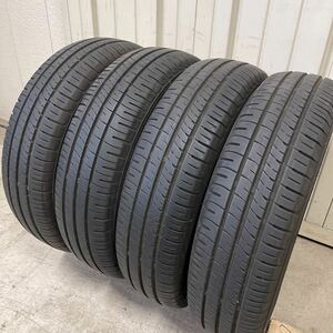 中古夏タイヤ4本セット　165/70R14 ダンロップ　エナセーブ　EC204 2020年製　1円スタート