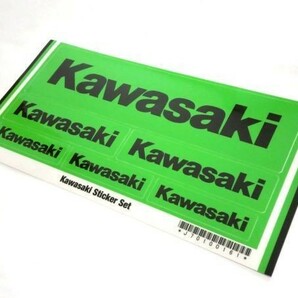 ☆Kawasaki純正 ステッカー 緑地/黒字 ３サイズ☆2/カワサキ純正新品 Z400FX/Z400GP/GPZ400/Z750GP/GPZ750/ゼファー/セロー/Z1/Z2/SSの画像1