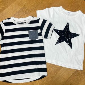 大特価セール！グローバルワーク　半袖Tシャツ　L 120 110 まとめ売り　男の子　女の子 半袖　シンプル　ボーダー