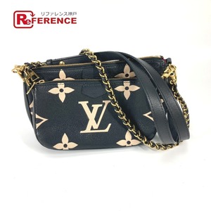 LOUIS VUITTON ルイヴィトン M45777 ミュルティ ポシェット アクセソワール 2WAY 肩掛け モノグラムアンプラント ショルダーバッグ【中古】