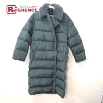 未使用 MAX MARA マックスマーラ 149603266 テディ ロング QRコード付 ファー アパレル アウター ダウンコート ダークグレー【中古】_画像1