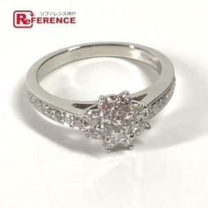 Tiffany &amp; Co. Tiffany Flora Diamond Accessories Ring / Ring Silver Ladies [Используется]
