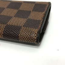 LOUIS VUITTON ルイヴィトン N62630 ミュルティクレ6 6連キーケース ダミエ キーケース エベヌ ブラウン ユニセックス【中古】_画像7