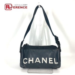 CHANEL シャネル A28561 筒形 CC ココマーク 肩掛け カバン スポーツ ショルダーバッグ ブラック レディース【中古】