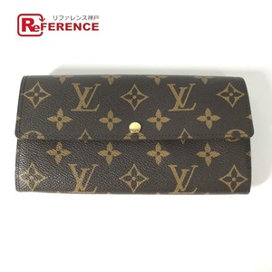 美品 LOUIS VUITTON ルイヴィトン M60104 ポルトフォイユ・サラ 2つ折り モノグラム レオパード 長財布 ブルーアンフィニ【中古】