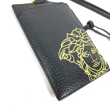 VERSACE ヴェルサーチ メデューサ ストラップ付 財布 小銭入れ コインケース ブラック メンズ【中古】_画像5