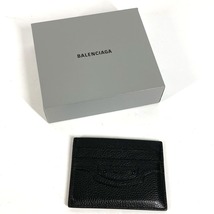 未使用 BALENCIAGA バレンシアガ 640109 ネオクラシック 名刺入れ パスケース カードケース ブラック レディース【中古】_画像2