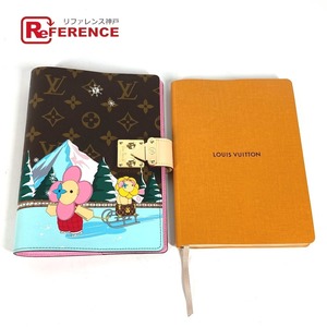  unused LOUIS VUITTON Louis Vuitton GI0942kverute.-ru*ka Rene paul (pole) Note attaching monogram vi vi enn Note cover [ used ]