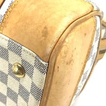 LOUIS VUITTON ルイヴィトン N52001 バークレーPM ミニボストンバッグ カバン ダミエアズール ハンドバッグ ホワイト レディース【中古】_画像6