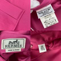 未使用 HERMES エルメス ボタン アパレル トップス 長袖シャツ ピンク系 メンズ【中古】_画像10