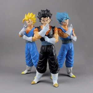 ドラゴンボール スーパーサイヤ人 ベジータ 青 黄 黒 アクションフィギュア 32cm 箱有り