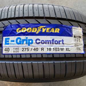 保管袋付 送料無料 新品 4本 （001270）2020年製造　GOODYEAR　EFG COMFORT XL FP　275/40R18 103W　夏タイヤ